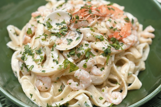 tagliatelles aux fruits de mer